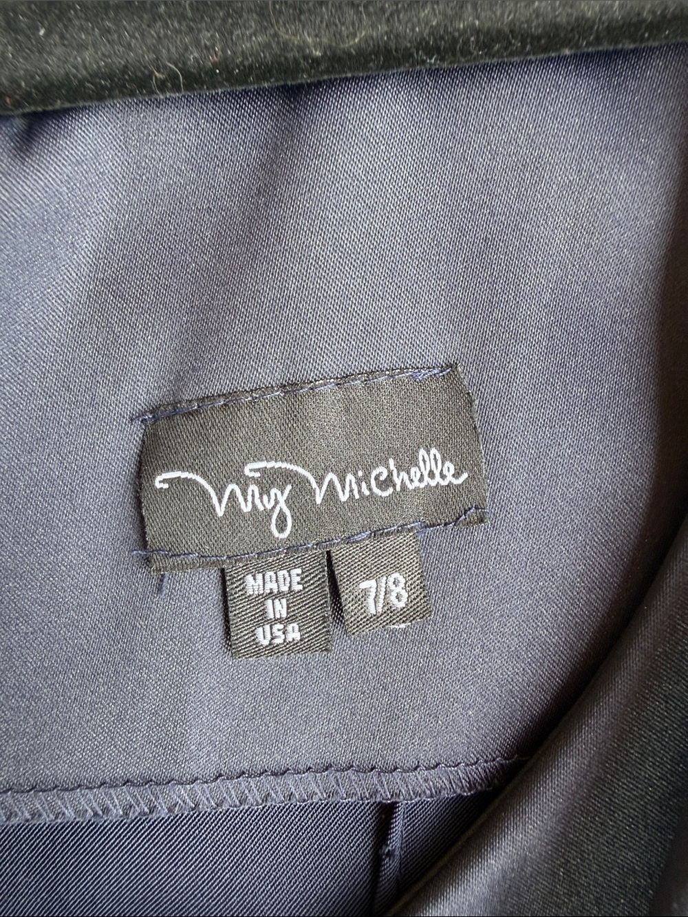 My Michelle Dark Gray Sleeveless Cocktail Dress - Picture 7 of 8